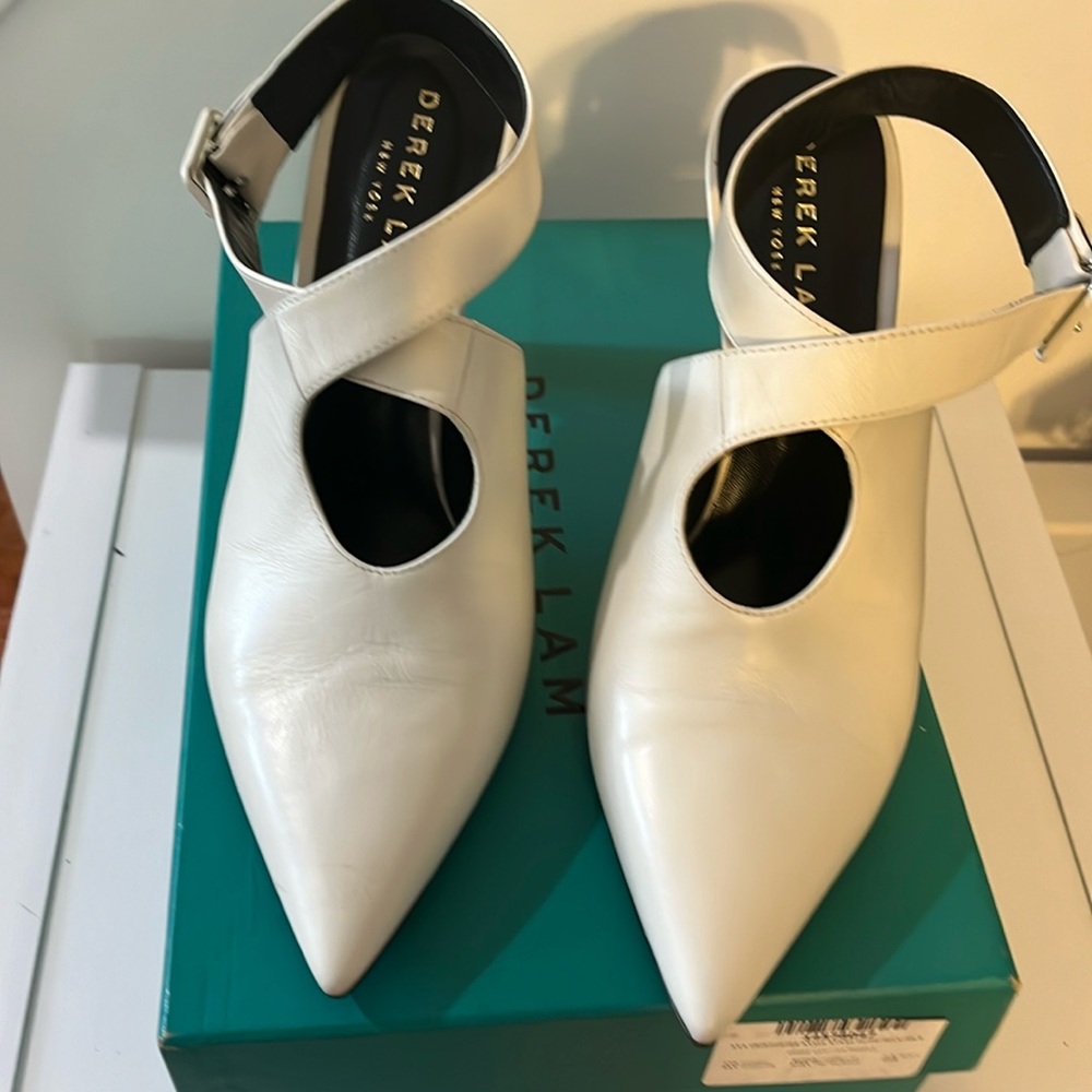 NWT DEREK LAM ANA NAPPA MILK SHOES IN LIFGT MILK/LAIT